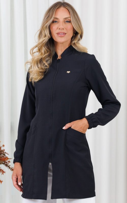 jaleco-preto-oxfordine-poliester-arizona-slim-basico-estudante-saude