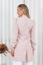 Jaleco-Teddy-Gabardine-Tecido-Leve-Verao-Inverno-Rose-Manga-Longa-Manga-Princesa