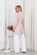 Jaleco-Teddy-Gabardine-Tecido-Leve-Verao-Inverno-Rose-Manga-Longa-Manga-Princesa