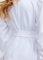 Jaleco Feminino Acinturado Alfaiataria Calie Off White