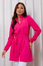 jaleco-oxfordine-rosa-pink-funcional-poliester-gola-padre-ziper-confortavel-medicas-clinicas-esteticas-saude