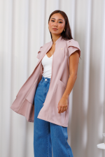 jaleco-gabardine-poliester-luana-rose-manga-curta-funcional-atemporal-fresco-leve-macio-manga-tulipa-medica-clinica-estetica-saude-fluido