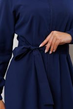 jaleco-oxfordine-azul-marinho-funcional-poliester-gola-padre-ziper-amarraçao-confortavel-medicas-clinicas-esteticas