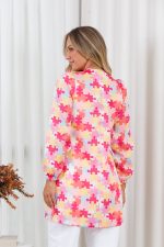 Jaleco-Chic-Estampa-Quebra-Cabeca-Oxford-Tecido-Leve-Verao-Manga-Longa-Manga-Princesa