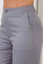 Conjunto-Nanda-Cinza-Tecido-Gabardine-Blusa-Peplum-Gola-Media-Manga-Tulipa