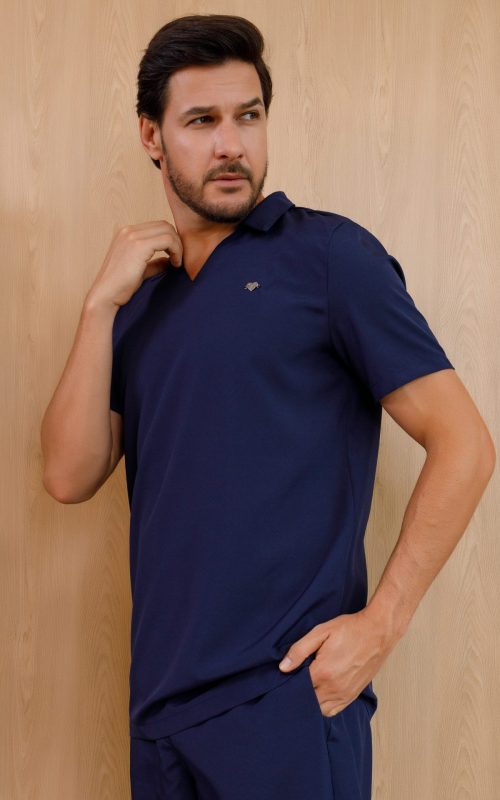 scrub-masculino-azul-marinho-joao-elastano-versatil-manga-curta-calça-profissional-saude-homem