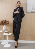 conjunto-feminino-preto-alfaiataria-bi-elastic-moderno-elegante-blazer-calça-doutoras-estetica-clinicas-mulher-saude