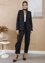conjunto-feminino-preto-alfaiataria-bi-elastic-moderno-elegante-blazer-calça-doutoras-estetica-clinicas-mulher-saude