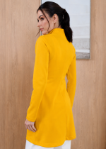 jaleco-feminino-malha-amarelo-funcional-maleavel-confortavel-clinica-estetica-medica-saude-mulher