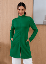 jaleco-feminino-malha-verde-funcional-maleavel-confortavel-clinica-estetica-medica-saude-mulher