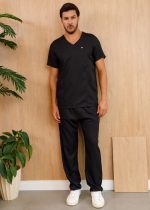 scrub-conjunto-pijama-cirurgico-masculino-luiz-preto-poliester-cagardine-enfermeiro-medico-hospital-clinica-masculino-saude