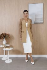 Jaleco Feminino Arabesco Alfaiataria Bruna